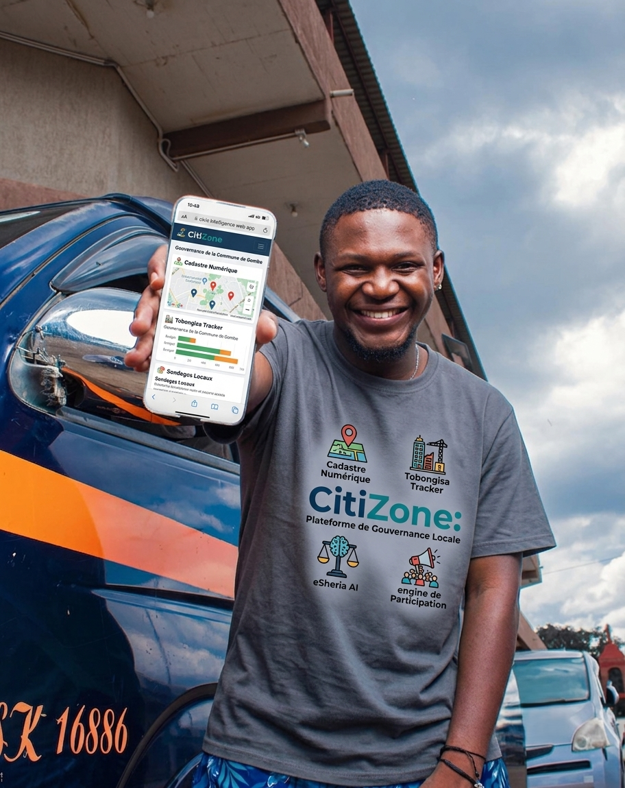Tableau de bord CitiZone affichant les infrastructures et travaux d'un territoire